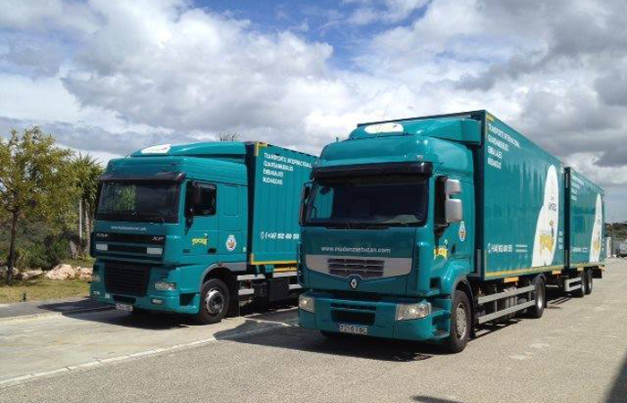Flota de camiones - Empresa mudanzas Málaga